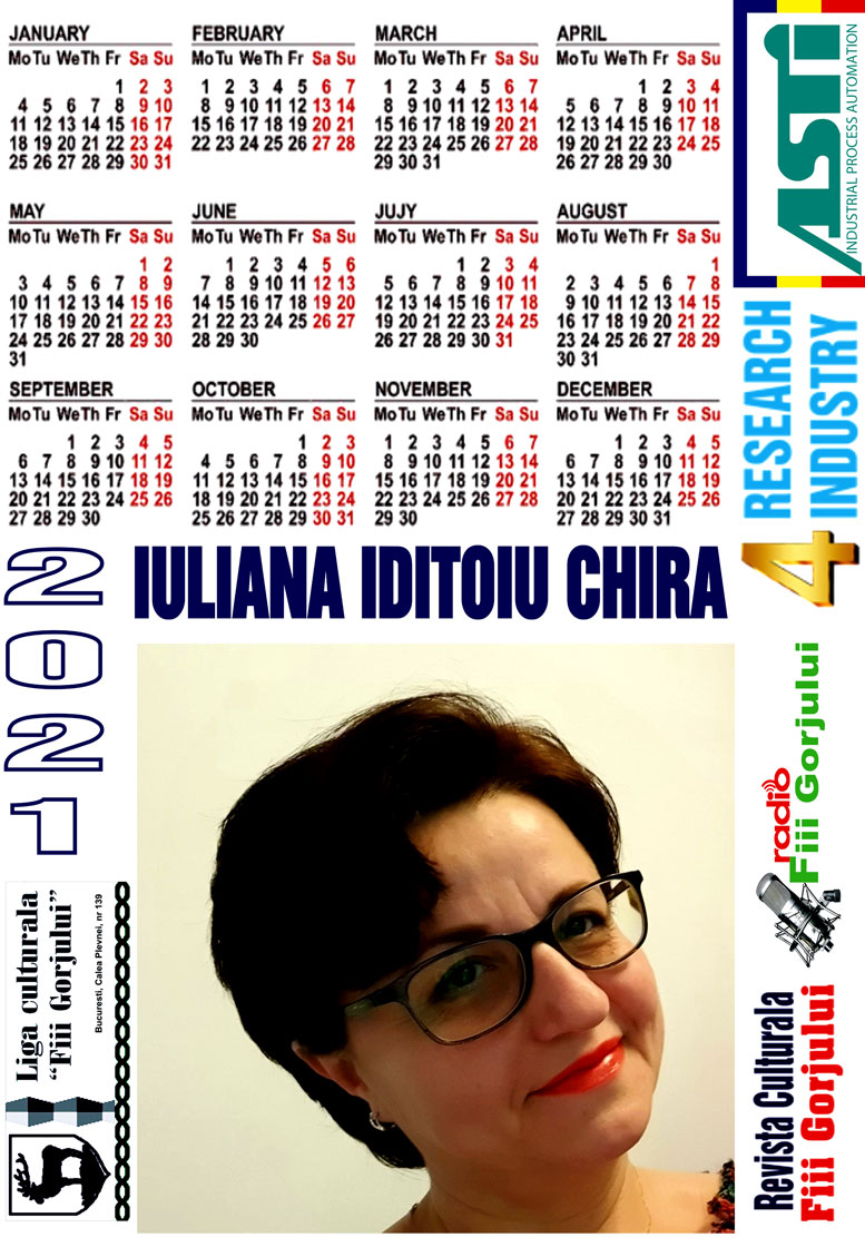 Iuliana Iditoiu Chira - secretar General Fiii Gorjului - Calendar Banner Poster 2019